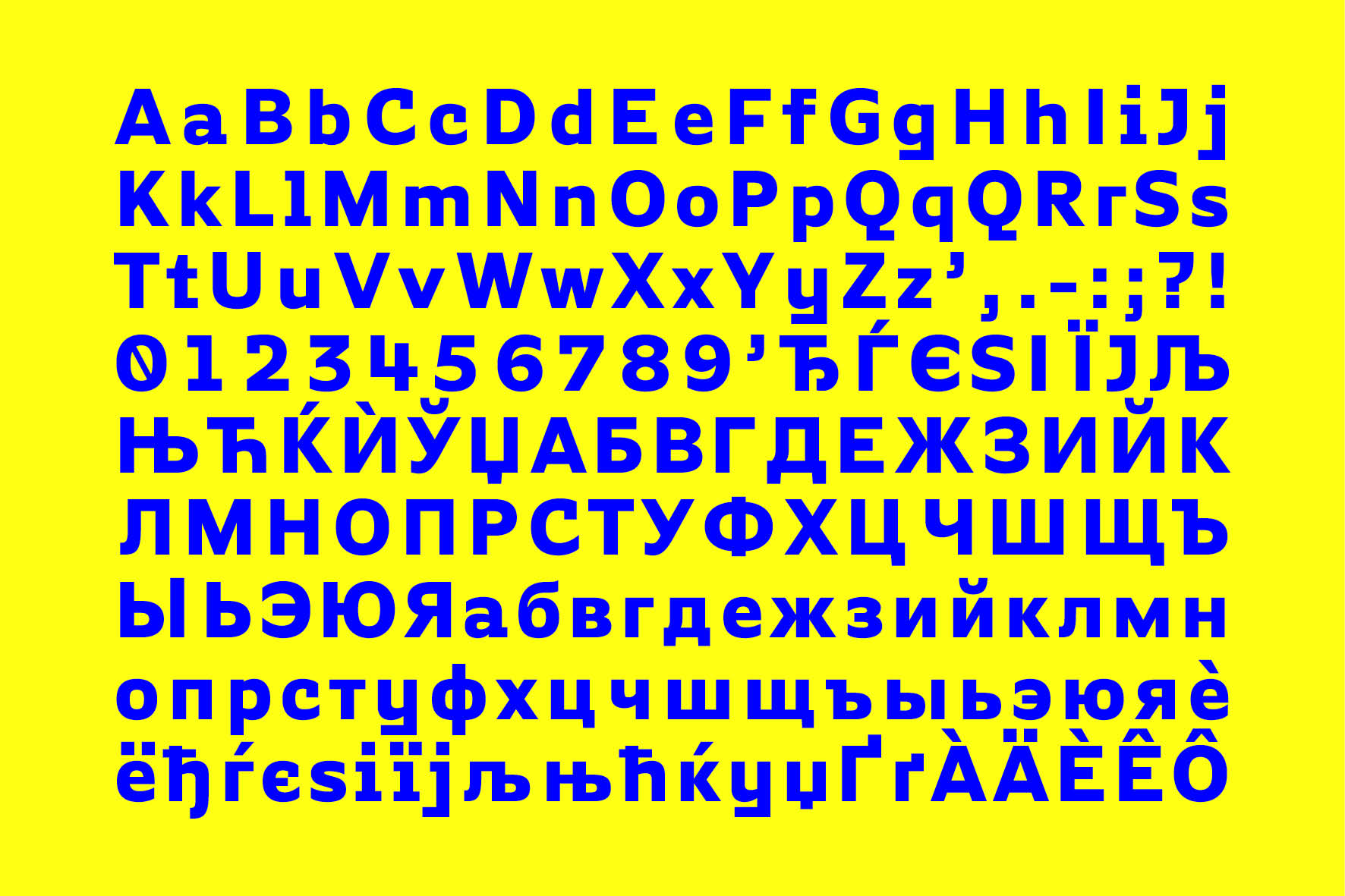 type design typographique : leo guibert cyrillic workshop