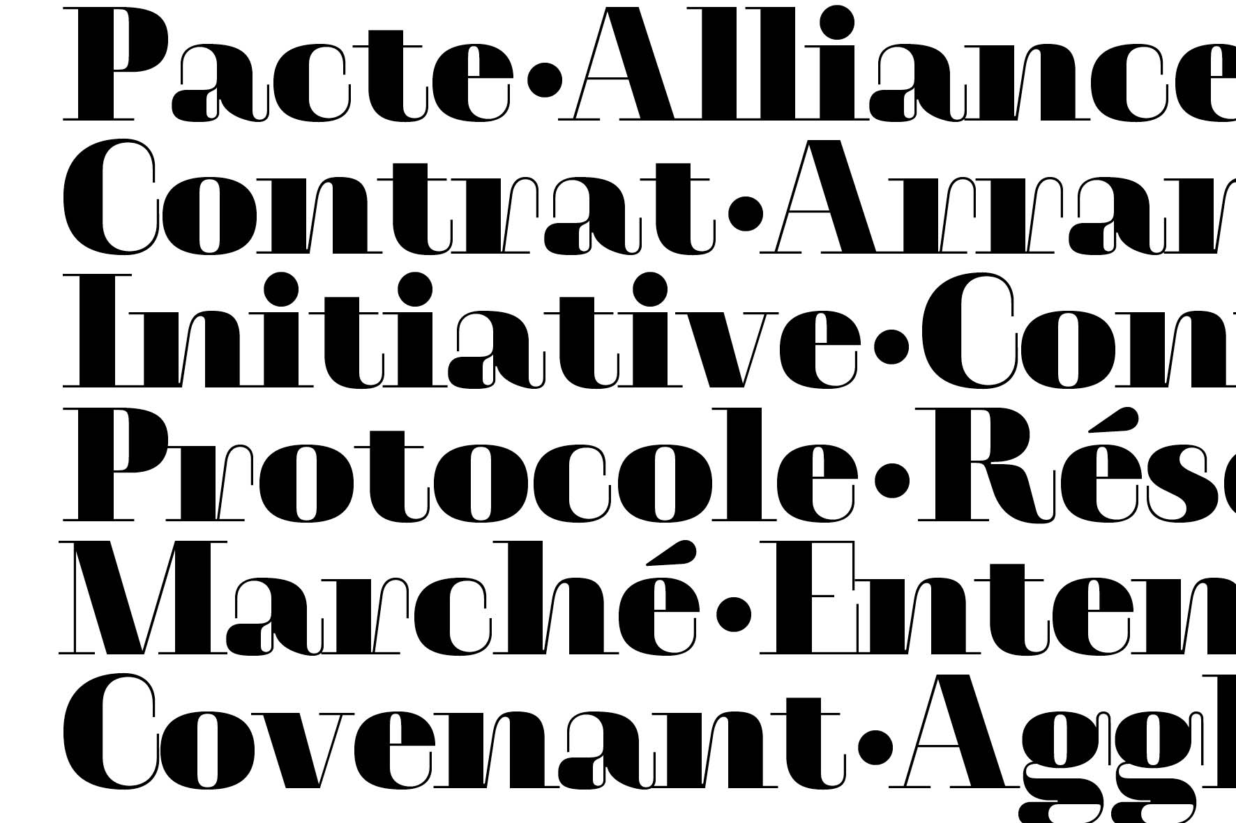 type design typographique : leo guibert design covenant typeface